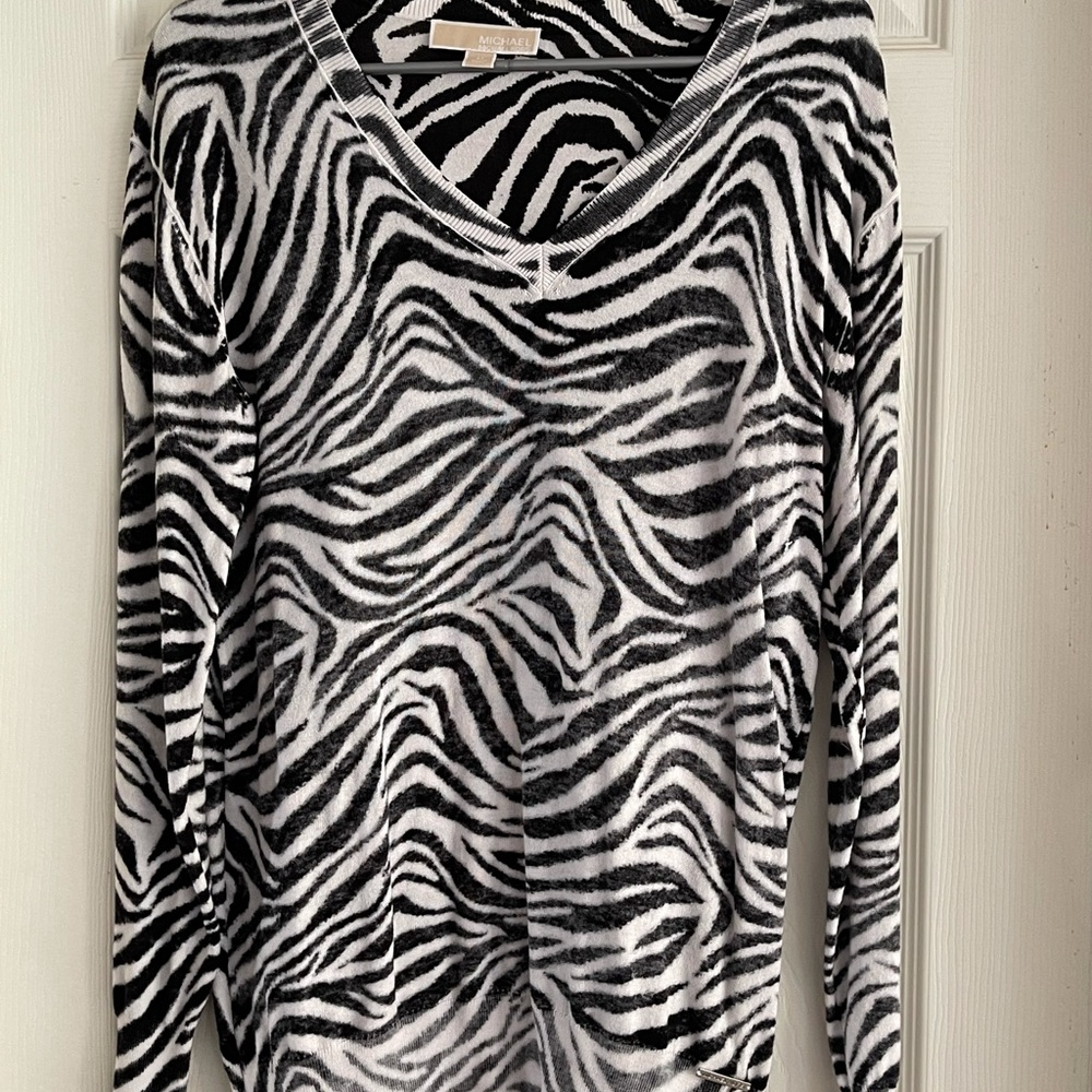 Michael Kors Zebra Print Sweater